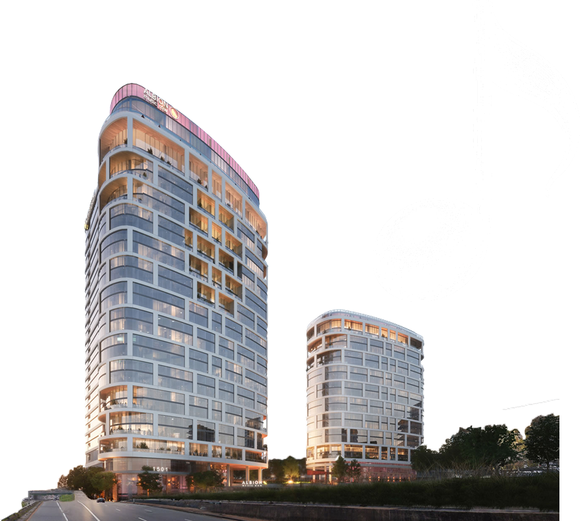 Albion Music Row towers rendering